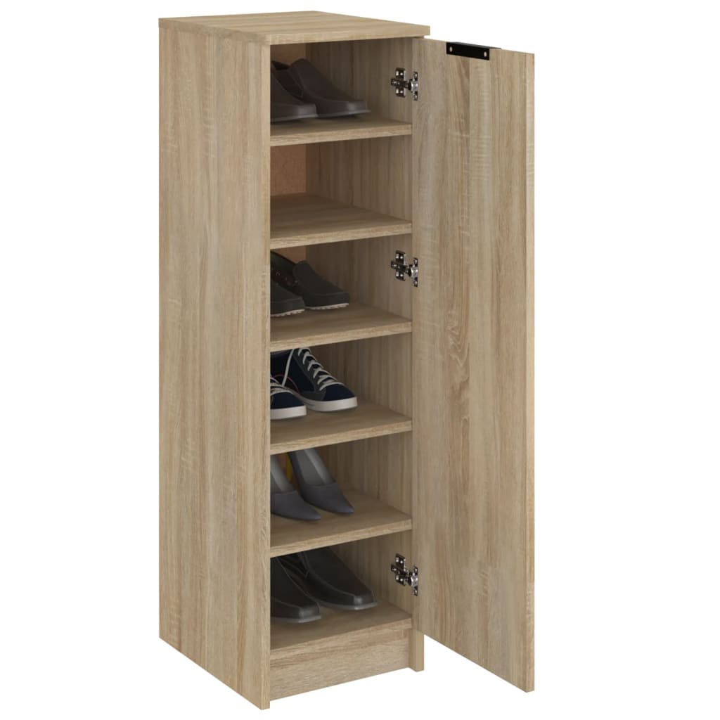 Shoe cabinet Sonoma oak 30x35x100cm Engineered wood