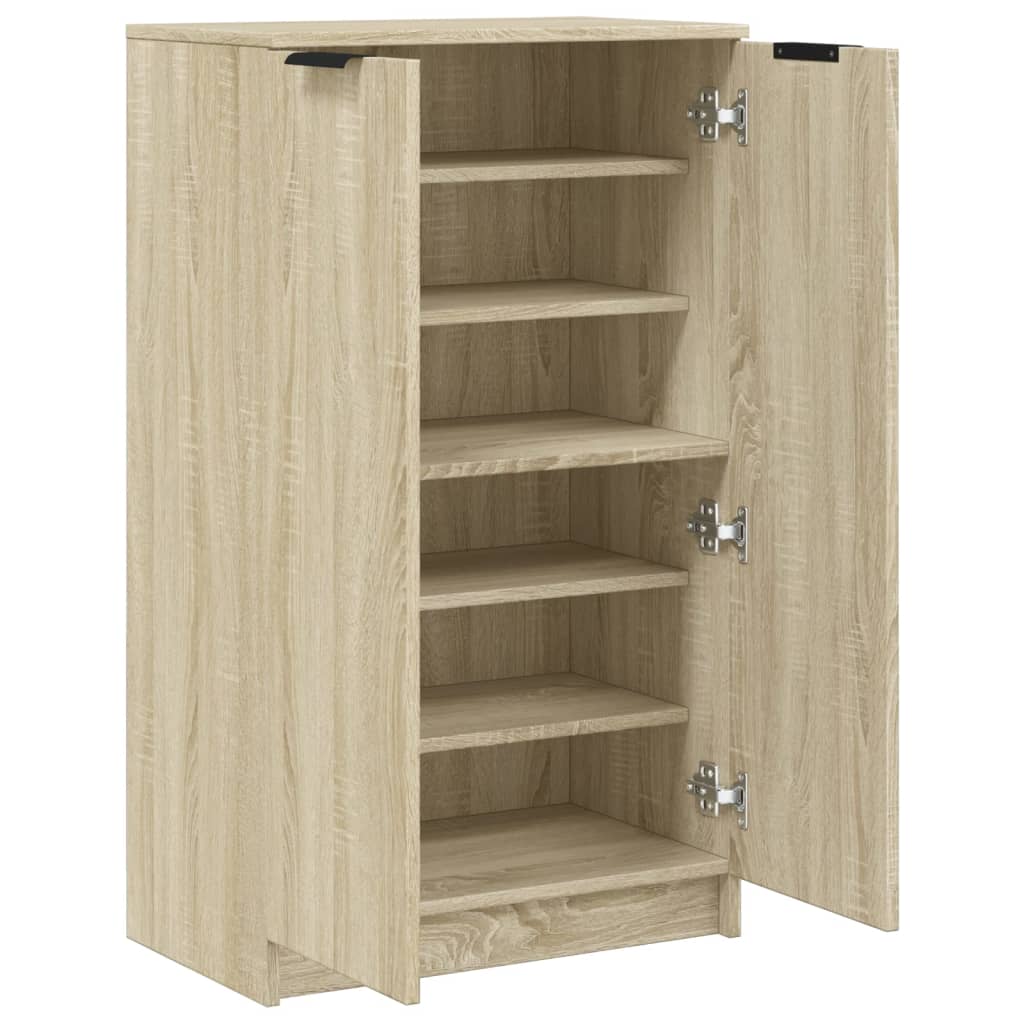 Armoire à chaussures Chêne sonoma 59x35x100cm Bois d'ingénierie