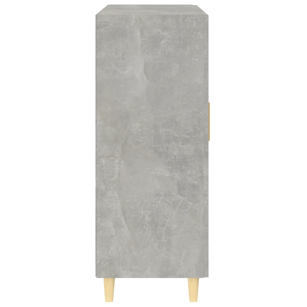 Buffet gris béton 69,5x34x90 cm bois d'ingénierie