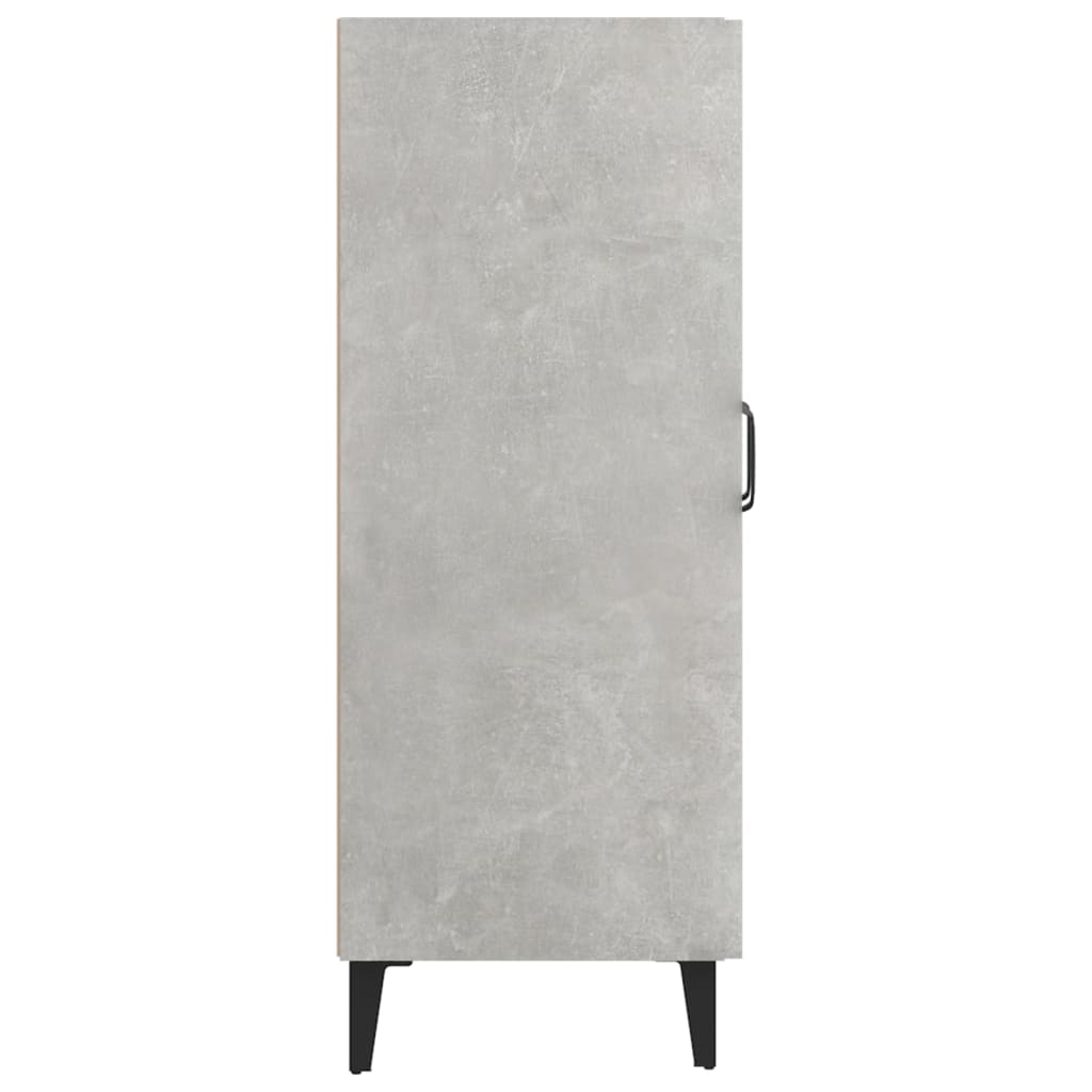 Buffet gris béton 69,5x34x90 cm bois d'ingénierie