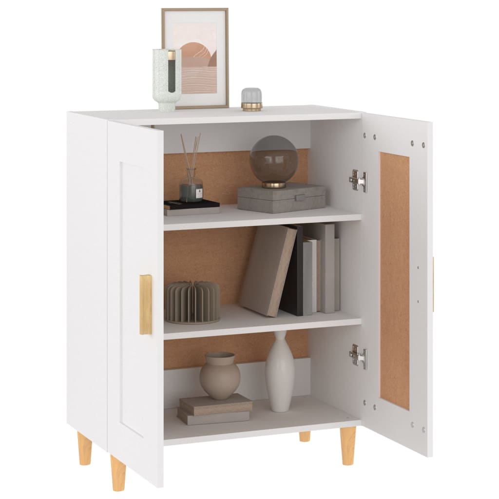 Buffet Blanc 69,5x34x90 cm Bois d'ingénierie