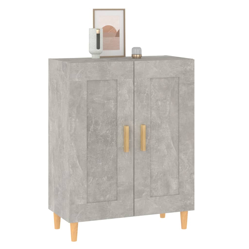 Buffet Gris béton 69,5x34x90 cm Bois d'ingénierie