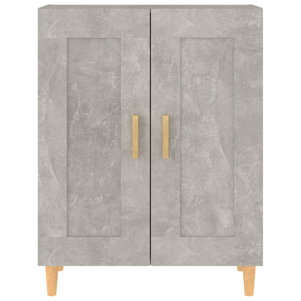 Buffet Gris béton 69,5x34x90 cm Bois d'ingénierie