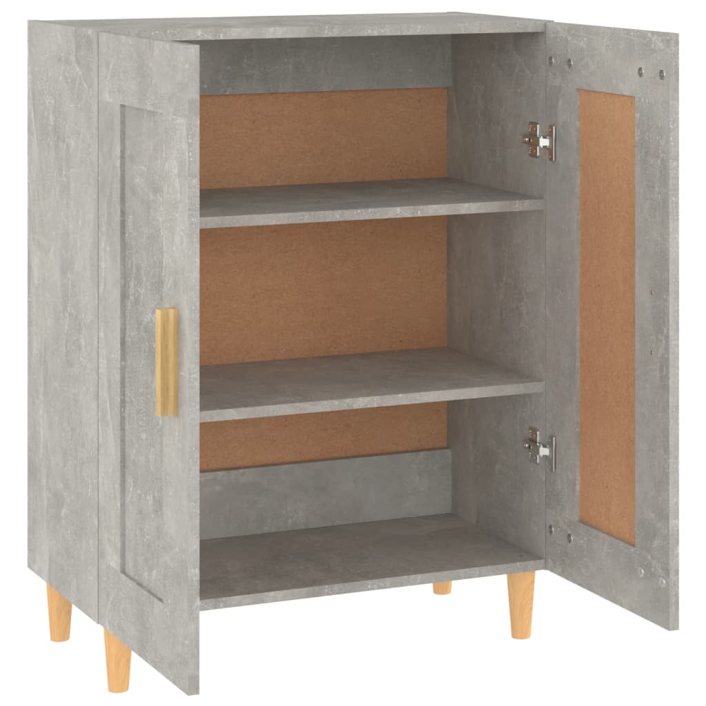 Buffet Gris béton 69,5x34x90 cm Bois d'ingénierie