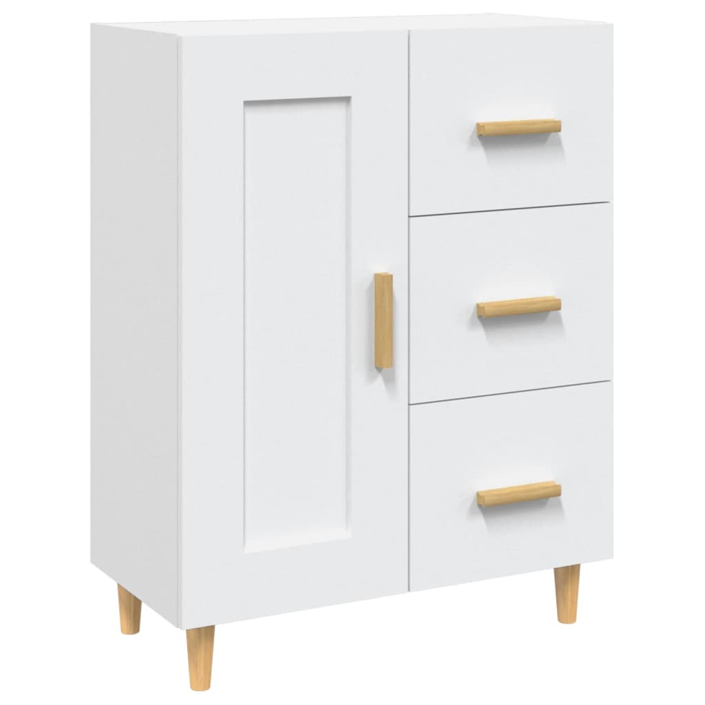 Buffet Blanc 69,5x34x90 cm Bois d'ingénierie