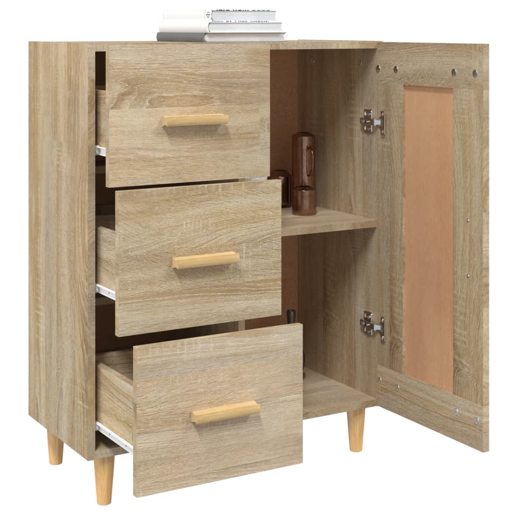 Sideboard Sonoma-Eiche 69,5x34x90 cm Holzwerkstoff