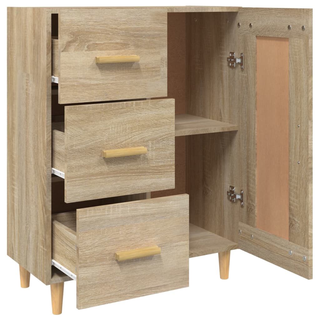 Sideboard Sonoma-Eiche 69,5x34x90 cm Holzwerkstoff