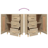 Buffet Chêne sonoma 69,5x34x90 cm Bois d'ingénierie