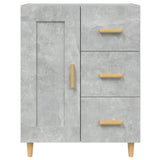 Concrete Grey Sideboard 69.5x34x90 cm Engineered Wood