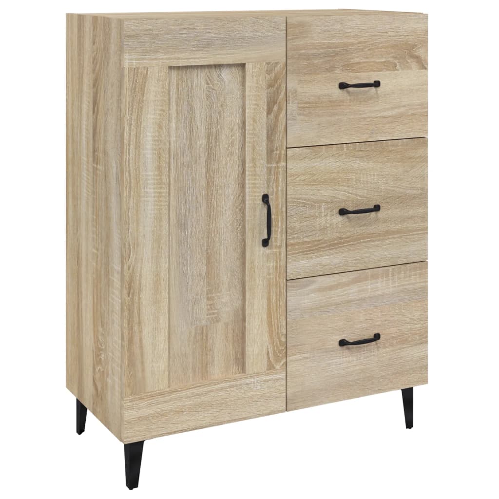 Sideboard Sonoma oak 69.5x34x90 cm Engineered wood