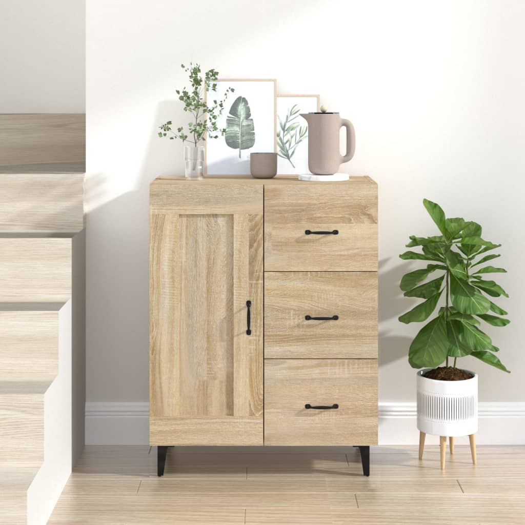 Sideboard Sonoma oak 69.5x34x90 cm Engineered wood