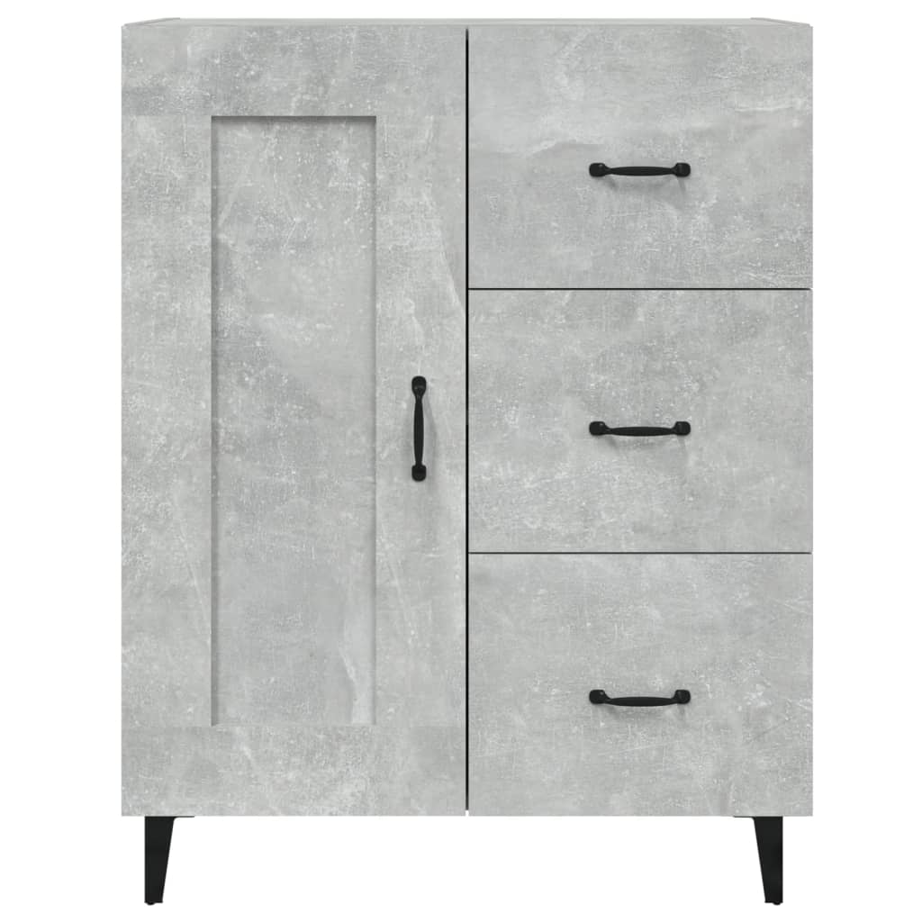 Buffet Gris béton 69,5x34x90 cm Bois d'ingénierie