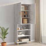 Armoire murale suspendue Gris béton 69,5x34x90 cm