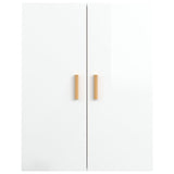 Armoire murale suspendue Blanc brillant 69,5x34x90 cm