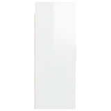 Armoire murale suspendue Blanc brillant 69,5x34x90 cm