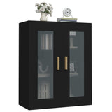 Hängewandschrank Schwarz 69,5x34x90 cm