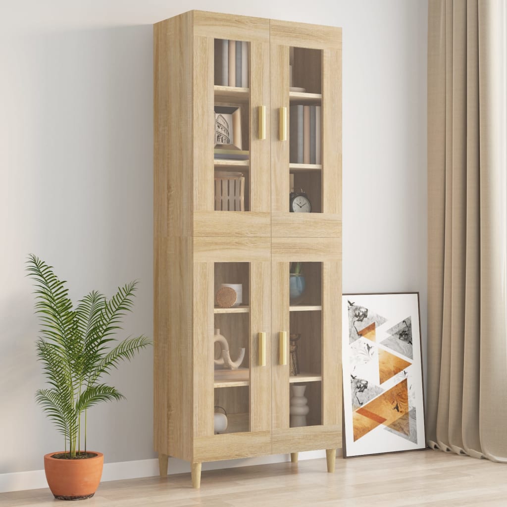 Armoire murale suspendue Chêne sonoma 69,5x34x90 cm