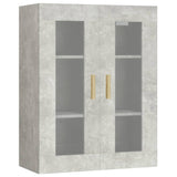 Armoire murale suspendue Gris béton 69,5x34x90 cm