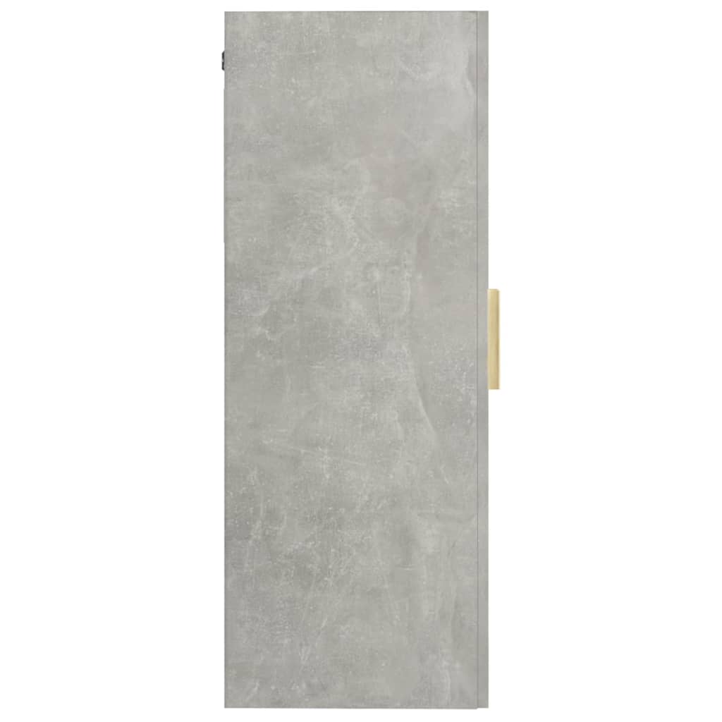 Armoire murale suspendue Gris béton 69,5x34x90 cm