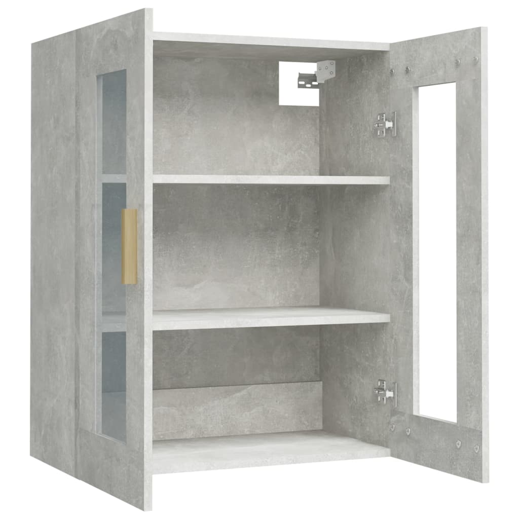 Armoire murale suspendue Gris béton 69,5x34x90 cm