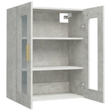 Armoire murale suspendue Gris béton 69,5x34x90 cm