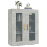 Armoire murale suspendue Gris béton 69,5x34x90 cm