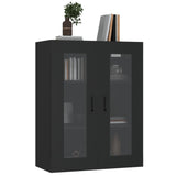 Armoire murale suspendue Noir 69,5x34x90 cm