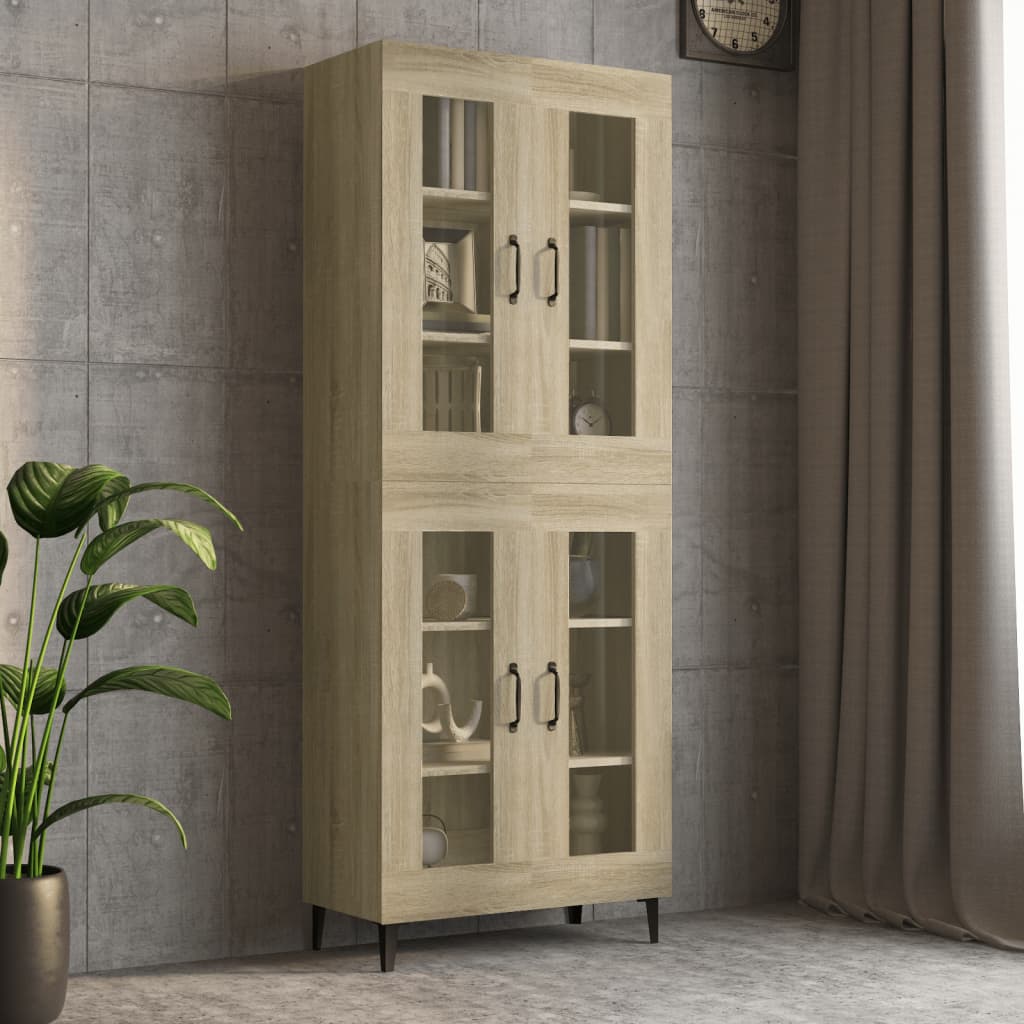 Armoire murale suspendue Chêne sonoma 69,5x34x90 cm