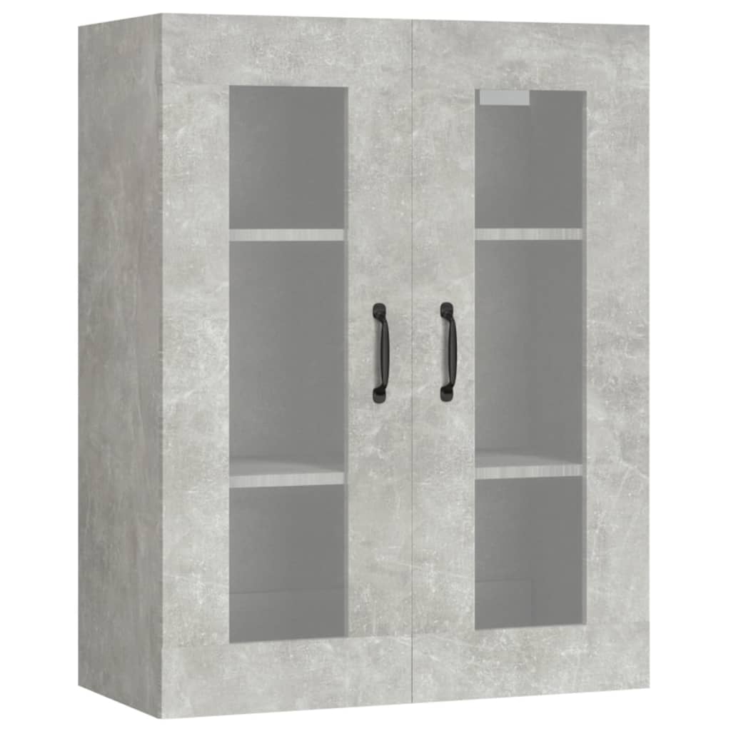 Armoire murale suspendue Gris béton 69,5x34x90 cm