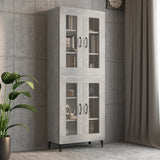 Armoire murale suspendue Gris béton 69,5x34x90 cm