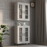 Armoire murale suspendue Gris béton 69,5x34x90 cm