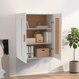 Armoire murale blanc 69,5x32,5x90 cm bois d'ingénierie