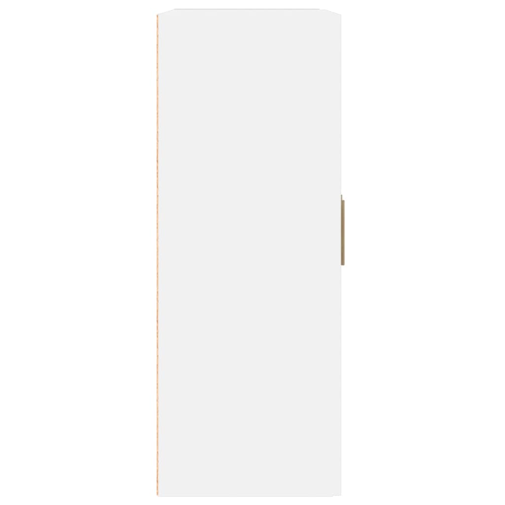 Armoire murale blanc 69,5x32,5x90 cm bois d'ingénierie