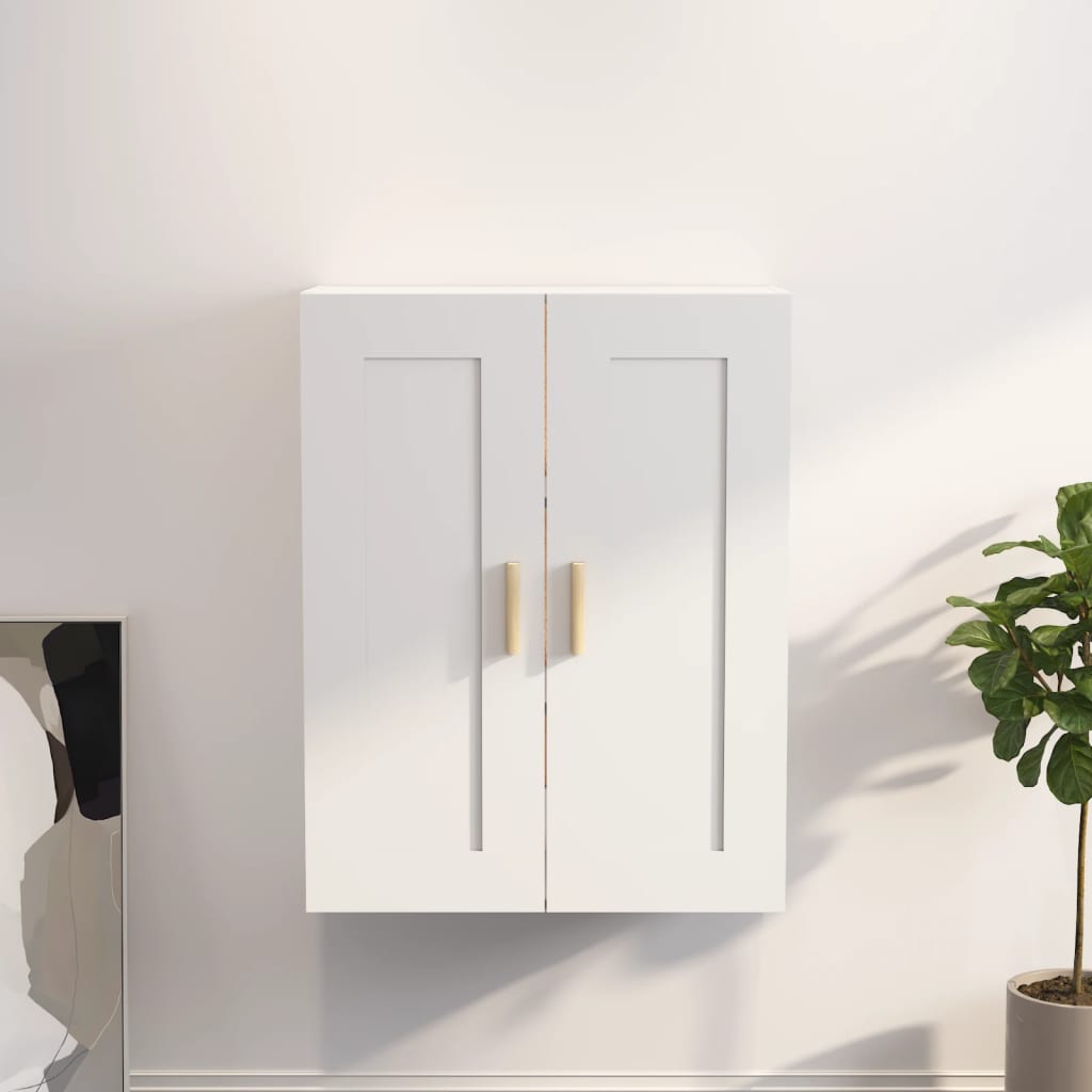 Armoire murale blanc 69,5x32,5x90 cm bois d'ingénierie