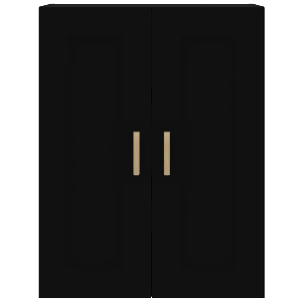 Armoire murale noir 69,5x32,5x90 cm bois d'ingénierie