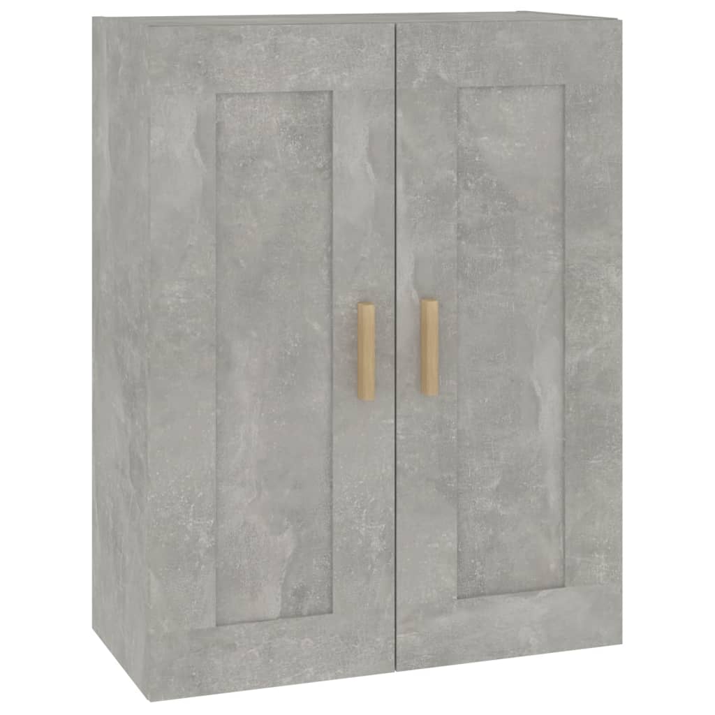 Armoire murale gris béton 69,5x32,5x90 cm bois d'ingénierie