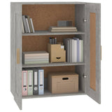 Armoire murale gris béton 69,5x32,5x90 cm bois d'ingénierie