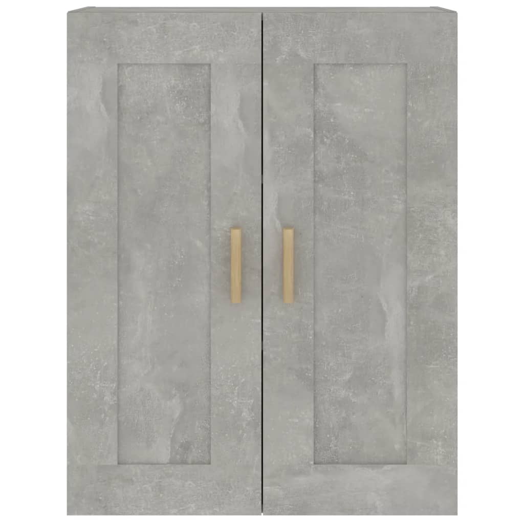 Armoire murale gris béton 69,5x32,5x90 cm bois d'ingénierie