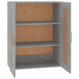 Armoire murale gris béton 69,5x32,5x90 cm bois d'ingénierie