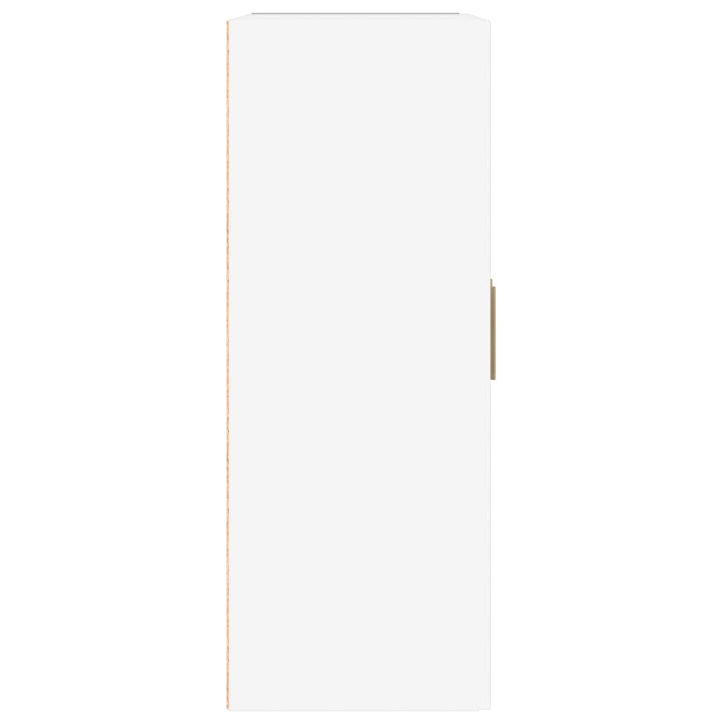 Armoire murale Blanc brillant 69,5x32,5x90 cm Bois d'ingénierie