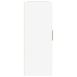 Armoire murale Blanc brillant 69,5x32,5x90 cm Bois d'ingénierie