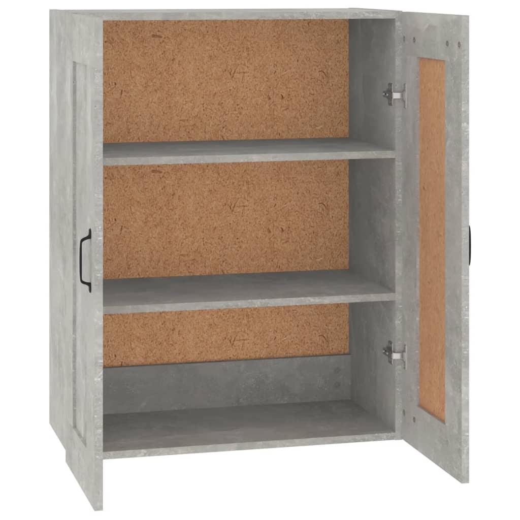 Armoire murale suspendue Gris béton 69,5x32,5x90 cm