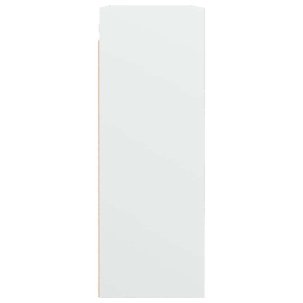 White hanging wall cabinet 69.5x32.5x90 cm