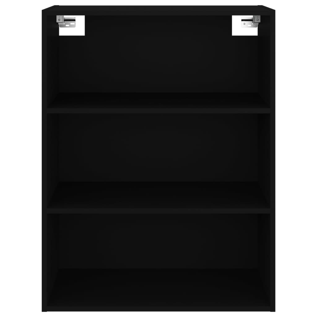 Hängewandschrank Schwarz 69,5x32,5x90 cm