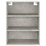 Armoire murale suspendue Gris béton 69,5x32,5x90 cm