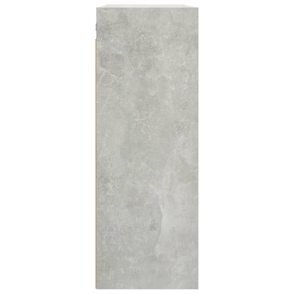 Armoire murale suspendue Gris béton 69,5x32,5x90 cm