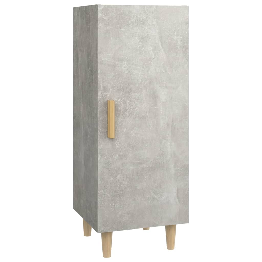 Buffet Gris béton 34,5x34x90 cm Bois d'ingénierie