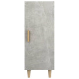 Buffet Gris béton 34,5x34x90 cm Bois d'ingénierie