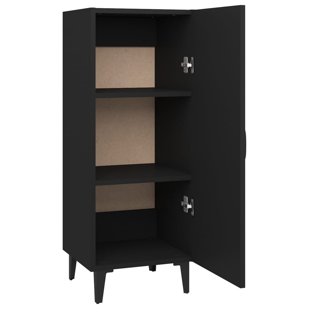 Buffet Noir 34,5x34x90 cm Bois d'ingénierie