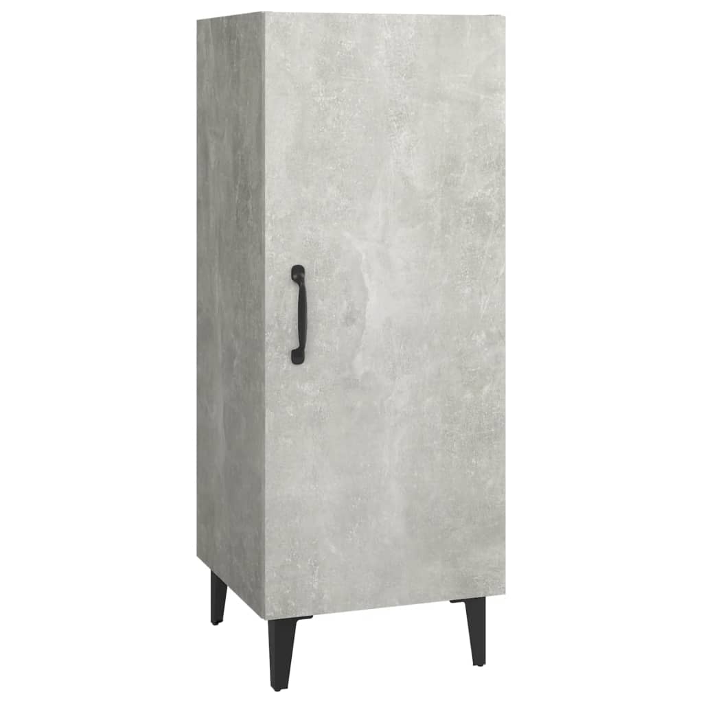 Buffet Gris béton 34,5x34x90 cm Bois d'ingénierie